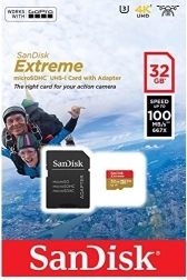 SanDisk Extreme 32GB microSDHC karta pro 4K a Full HD