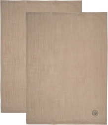 Bavlněné kuchyňské utěrky hnědé 70 × 50 cm, 2 ks