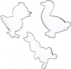 Sada nerezových vykrajovátek Velikonoce 5–6 cm, 3 ks