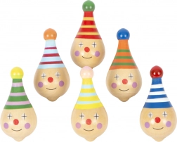 Dřevěná káča s motivem klauna SMALL FOOT