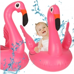 Dětské nafukovací křesílko do vody flamingo se sedátkem