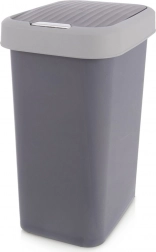 Plastový odpadkový koš 25 l šedý