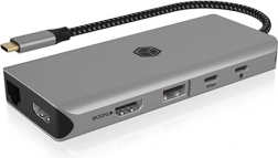 ICY BOX dokovací stanice USB‑C 12 v 1 s PD 100 W a 2× HDMI