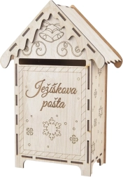 Poštovní schránka ze dřeva pro Ježíška