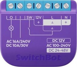 Inteligentní reléový spínač s beznapěťovým kontaktem SWITCHBOT Relay Switch 1