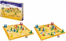 Detoa Člověče, nezlob se! maxi 2 v 1 – dřevěná stolní hra