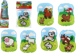 Pískací polštářek Moje první zvířátka 12 × 9 × 2 cm