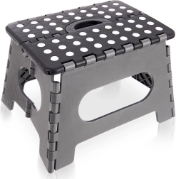 Skládací protiskluzová stolička 32 × 25 × 22 cm, nosnost 150 kg