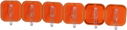 Samolepicí háčky 6 ks – oranžové