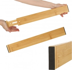 Bambusový nastavitelý organizér do zásuvky