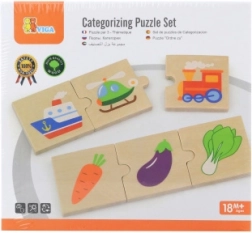 Dřevěné logické puzzle VIGA, 24 dílků