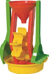 Androni sada na písek s mlýnkem, výška 26 cm – Červená