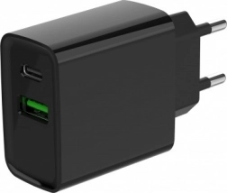 Rychlonabíječka USB‑C + USB‑A 20 W, černá