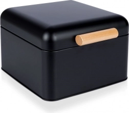 Kovový chlebník černý 22 × 20 × 14 cm