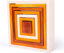 Bigjigs Toys dřevěné skládací čtverce pro děti