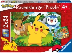 Puzzlí Pokémony 2x24 ks