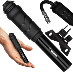 Ruční cyklo pumpička TRIZAND s držákem na rám, kompaktní hliníková, 7 bar