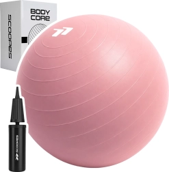 Gymnastický míč BodyCore 65 cm růžový - 1 kus