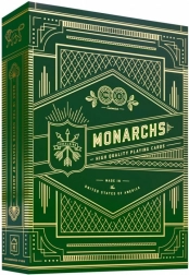 Hrací karty Monarchs zelené