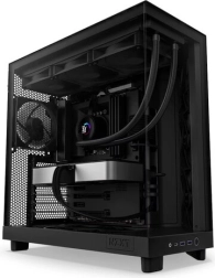 Počítačová skříň NZXT H6 Flow s bočním oknem černá