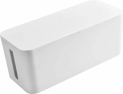 Organizér na kabely a prodlužovací lišty, bílý