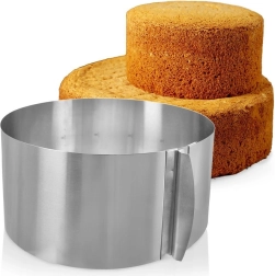 Nastavitelný nerezový dortový ráfek 16–30 cm