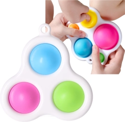 Smyslová hračka Klíčenka Simple Dimple