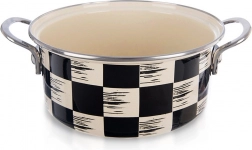 Emaliovaný hrnec Šachovnice 20 cm, 2,2 l