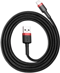 Baseus Cafule USB Lightning kabel 2 m 1,5 A – Červeno‑černý