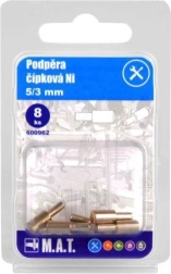 Čípková podpěra polic 5/3 mm, nikl, 8 ks