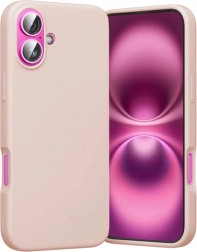 silikonové pouzdro s MagSafe pro iPhone 16 Plus růžové Vention