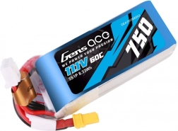 Lipo baterie 3S 11,1 V 750 mAh 60C s konektorem XT30 Gens Ace