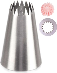 Tylka na zdobení – otevřená hvězda z nerezové oceli