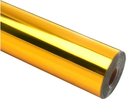 Samolepicí fólie HTVRONT chrome metallic zlatá 30,5 × 90 cm - 1 kus