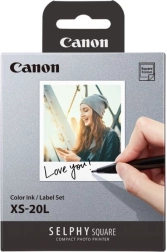 Canon Selphy Square XS-20L barevný inkoust a samolepicí štítky (20 výtisků)