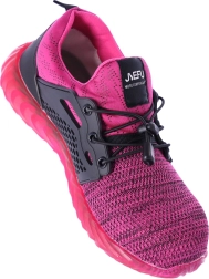 Ultralehké pracovní bezpečnostní boty S1P – Růžová