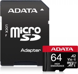 Karta microSD ADATA High Endurance 64GB UHS-I U3 V30 A2