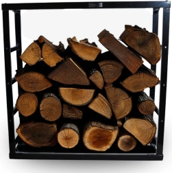 Stojan na palivové dřevo Bituxx – štíhlý ocelový design 100 cm