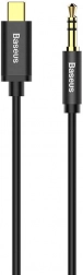 Audio kabel Baseus USB-C na 3,5 mm jack černý 1,2 m