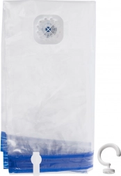 Vakuový úložný vak na oblečení a ložní prádlo s háčkem 70 × 144 cm