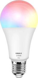 umax u-smart wifi chytrá žárovka e27 8 w rgb + bílá