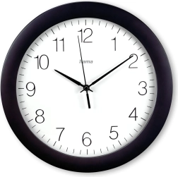 Nástěnné hodiny DCF Teneriffa 30cm černé