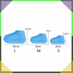 Vodotěsné silikonové návleky na boty proti dešti, protiskluzové – velikost M