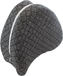 Ortopedický polštář mezi kolena z paměťové pěny, šedý