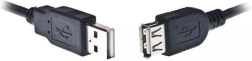 Prodlužovací kabel USB 2.0 AM–AF 3 m černý