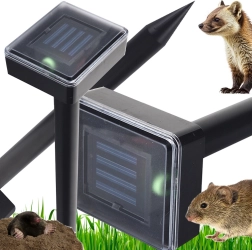 Solární ultrazvukový odpuzovač krtků a hlodavců 1000 m²