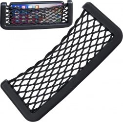 Organizér do auta se síťovanou kapsou na telefon