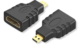Adaptér HDMI (zásuvka) na micro HDMI (zástrčka) s pozlacenými kontakty