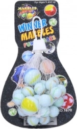 Skleněné cvrnkací kuličky Mramor