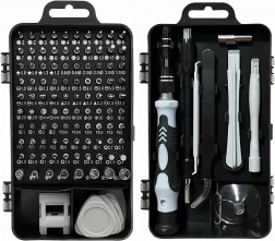 Sada přesných šroubováků 115 v 1 s magnetickými bity a příslušenstvím